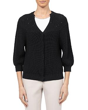Peserico Sequined Yoke Cardigan