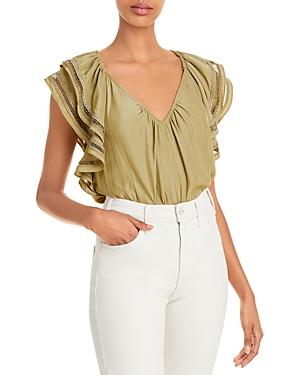 Ramy Brook Merrit Ruffle Sleeve Top