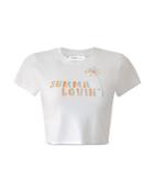 Bcbgeneration Summer Love Cropped Baby Tee