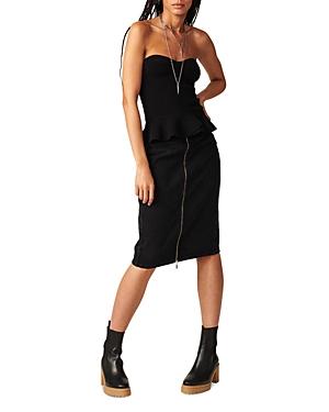 Ba & Sh Sydney Strapless Peplum Top