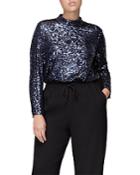 Whistles High Neck Sequin Top