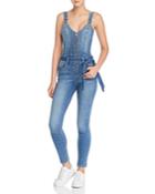 Guess Kaia Belted Denim Jumpsuit