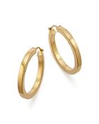 Bloomingdale's 14k Yellow Gold Square Polished Tube Hoop - 100% Exclusive