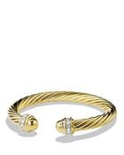 David Yurman Cable Classics Bracelet With Diamonds & Gold