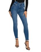 Good American Good Waist Raw Edge Jeans