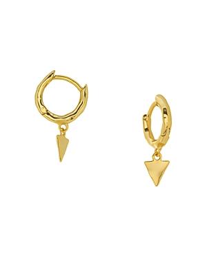 Gorjana Luca Triangle Charm Small Hoop Earrings