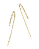 Moon & Meadow Diamond Wire Threader Earrings In 14k Yellow Gold, 0.02 Ct. T.w. - 100% Exclusive