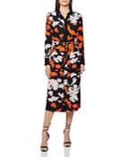 Reiss Cathleen Floral-print Midi Shirt Dress