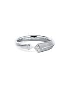 De Beers Forevermark Avaanti Closed Ring With Diamond Accent In 18k White Gold