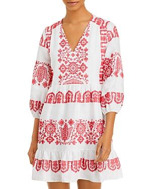 Milly Debbie Embroidered Dress