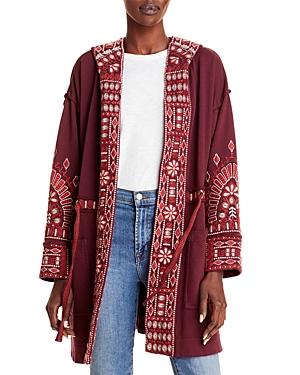 Johnny Was Aurore Embroidered Knit Anorak