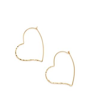 Aqua Nina Heart Hoop Earrings - 100% Exclusive