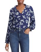 Lauren Ralph Lauren Floral Print Peasant Blouse