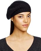 C By Bloomingdale's Cashmere Ribbed Beret