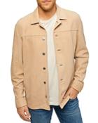 7 For All Mankind Regular Fit Suede Shirt Jacket