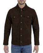 Frye Suede Regular Fit Shirt Jacket