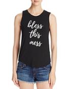 Knit Riot Bless This Mess Graphic Tank - Compare At $59.99