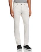 Hudson Blake Slim Straight Fit Jeans In Off White