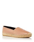 Saint Laurent Women's Logo Embossed Logo Espadrille Flats