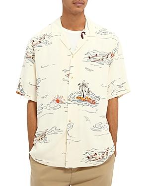 Scotch & Soda Palm Printed Hawaiian Regular Fit Shirt