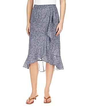 Michael Michael Kors Printed Faux Wrap Skirt