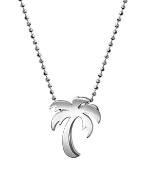 Alex Woo Silver Cities Palm Tree Necklace, 16