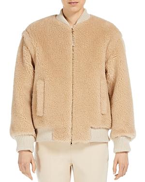Max Mara Arcella Teddy Oversized Bomber Jacket