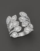 Diamond Statement Ring In 14k White Gold, 1.60 Ct. T.w.
