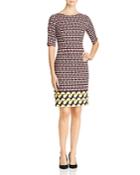 Boss Dareika Geometric Print Dress