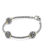 Lagos Sterling Silver Bracelet With Caviar Stations