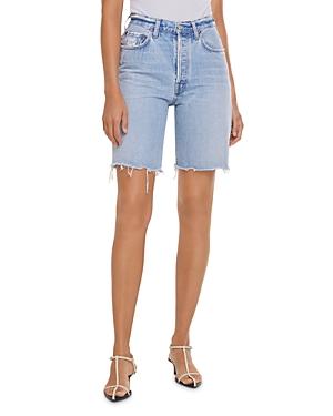 Agolde 90s Pinch Waist Jean Shorts In Latitude