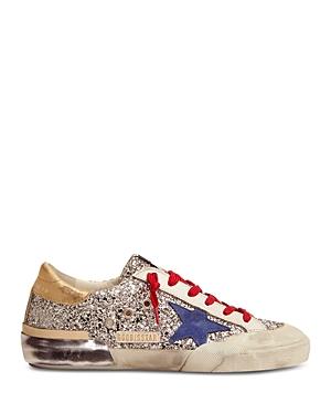 Golden Goose Women's Super-star Glitter Leather Low Top Sneakers