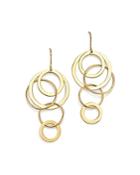 14k Yellow Gold Cascading Circle Earrings - 100% Exclusive