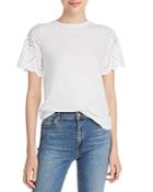 Design History Eyelet-trim Tee