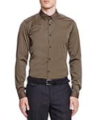 The Kooples Paper Popeline Slim Fit Button-down Shirt