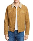 Ag Faux Shearling-trimmed Corduroy Jacket