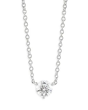 Lightbox Jewelry Lab Grown Diamond Pendant Necklace In 10k White Gold, 0.375 Ct. T.w.