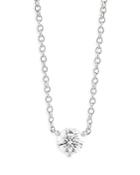 Lightbox Jewelry Lab Grown Diamond Pendant Necklace In 10k White Gold, 0.375 Ct. T.w.