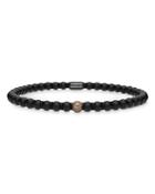 Roberto Demeglio 18k Rose Gold & Matte Black Ceramic Bracelet With Champagne Diamonds