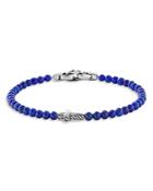 David Yurman Spiritual Beads Cross Station Bracelet With Lapis Lazuli