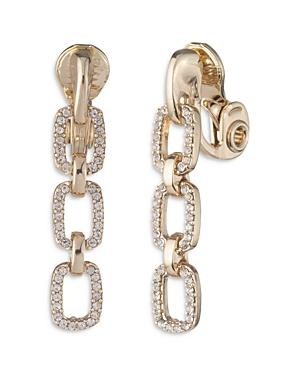 Lauren Ralph Lauren Crystal Clip On Link Earrings