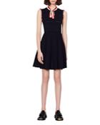 Sandro Fidelia Tie Neck Dress