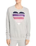 Sundry Multicolored Heart Graphic Sweatshirt - 100% Exclusive