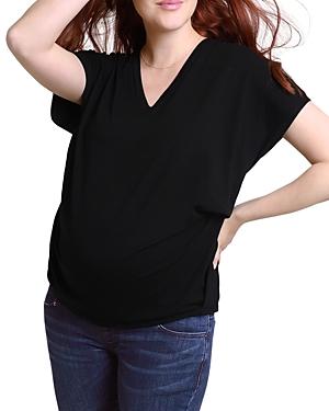 Ingrid & Isabel Maternity Relaxed V-neck Short Sleeve Tee