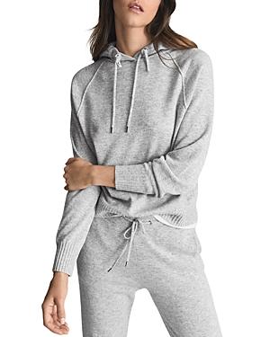 Reiss Bella Basic Knit Hoodie