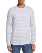 The Men's Store At Bloomingdale's Stripe Cotton Blend Crewneck Sweater - 100% Exclusive