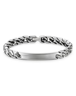 David Yurman Sterling Silver Curb Chain Link Id Bracelet