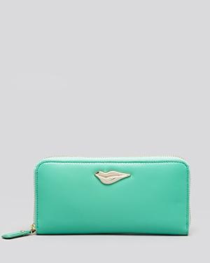 Diane Von Furstenberg Wallet - Lips Zip Around