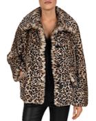 The Kooples Faux-fur Leopard Coat