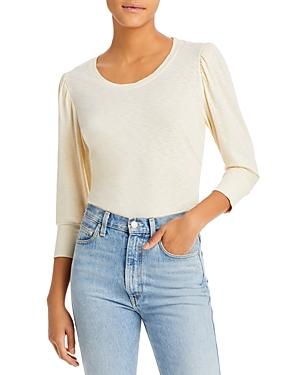 Sundry Puff Sleeve Pima Cotton Top